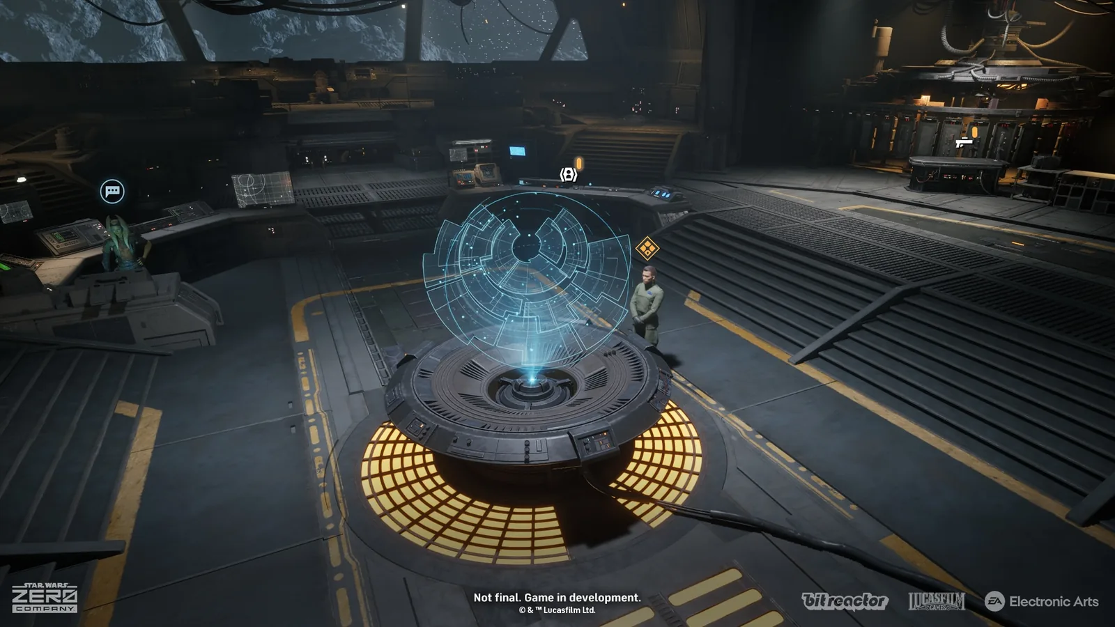 Official screenshot of the HoloTable inside the Den